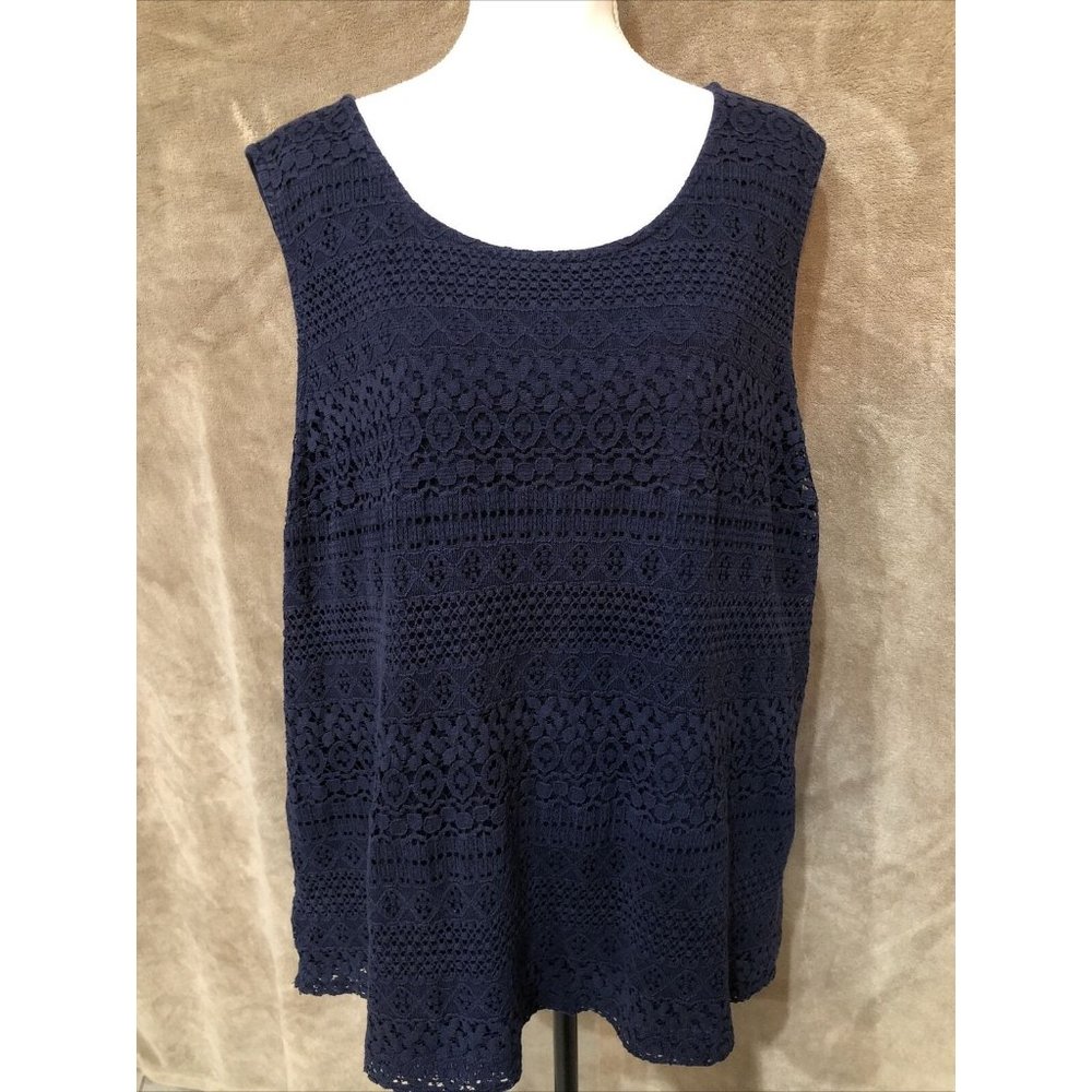 Croft Barrow Sleeveless Top Blouse Plus Size 3X #384